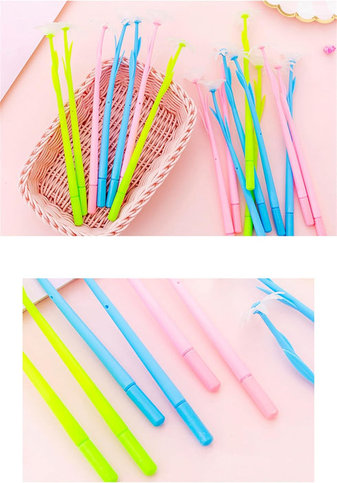 YYaaloa 20PCS Color Changing Rose Flower Pens Novely Fun Gel Ink Pen Bulk for Birthday Party Favors School Classroom Office Girls Presents (20pcs ...