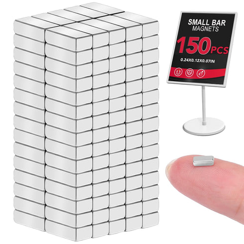 LOVIMAG Neodymium Magnets Bars, 150 Pcs Small Rare Earth Magnets Bar, 6x3x2mm Rectangular Neodymium Magnets for Fridge, Office, Science, Craft and...