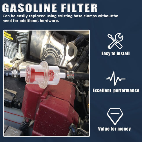 1/4” 5/16” Universal Inline Fuel Filter for Arctic Cat 1000 450 500 550 650 700 Bearcat Jag Powder Pantera TRV Kawasaki Jet Ski 0510-335 0109-579 ...