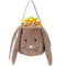 Plush Easter Bunny Basket for Kids Boys Girls Easter Buckets with Long Plush Ear Personalized Egg Hunting Bags,Bunny Kids Easter Tote Bags for Eas...
