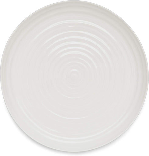 Portmeirion Sophie Conran White Round Platter | 12 Inch Porcelain Serving Tray for Appetizers, Snacks, and Sandwiches | Made from Fine Porcelain |...