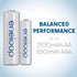 Eneloop Panasonic BK-4MCCA12FA AAA 2100 Cycle Ni-MH Pre-Charged Rechargeable Batteries, 12-Battery Pack...