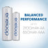 Eneloop Panasonic BK-4MCCA4BA AAA 2100 Cycle Ni-MH Pre-Charged Rechargeable Batteries, 4-Battery Pack...