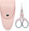 3.6 inch Small Precision Scissors, Sewing scissors with leather sheath cover,Small Stainless Steel craft tools,sewing supplies,Needlework Threadin...