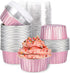 Mini Aluminum Foil Cupcake Baking Cups with Lids (40pcs, 5oz) Round Cupcake Foil Liners Tart Pie Tin Pan Holder - Disposable Mini Cake Containers ...