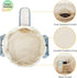 Barrel Drawstring Makeup Bag Large Cosmetic Bag Make up Bags Toiletry Organizer for Women (Greyish Blue) (Patent Pending)...