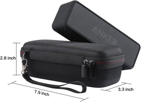 Hard EVA Bluetooth Speaker Storage Carrying Case Compatible With Anker SoundCore 2, Wireless Speaker Travel Portable Protective Box Organizer Bag....