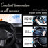 Generic Car Steering Wheel Cover Matte Carbon Fiber 2-3pcs, Steering Wheel Wrap Set Non-Slip Protector Interior Decoration 14.5"" to 16"" Steering...