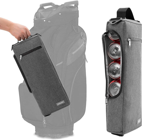 Beer Sleeve for Golf Bag - Cooler Sleeve Leakproof Beer Sling for Cans Insulated Golf Beverages Storage Bag Fits in Most Golf Bags Styles...