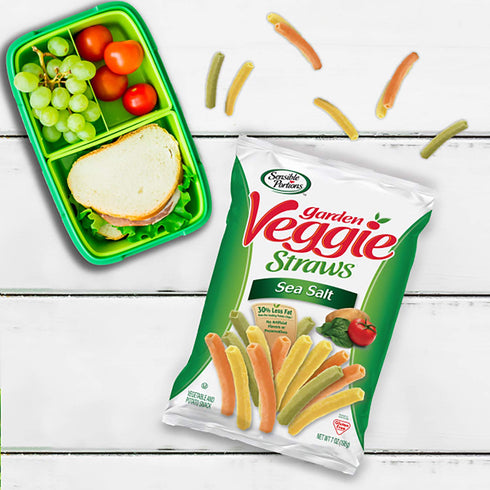 Sensible Portions Garden Veggie Sea Salt Straws, 7 oz...