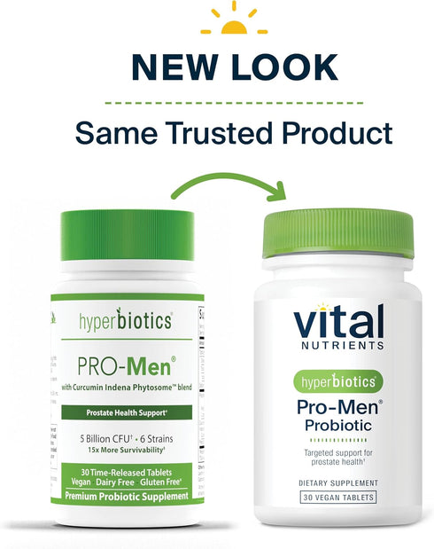 Hyperbiotics Vital Nutrients Pro Men Probiotics | Advanced Probiotics for Men | Clinically Studied for Prostate Health, Digestive Balance and Gut ...
