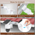Gutter Mount Bracket Compatible with Eufy Security SoloCam S340, Solar Security Camera, Rust-Proof Bracket with Extended Arms Design, Protect Cam ...