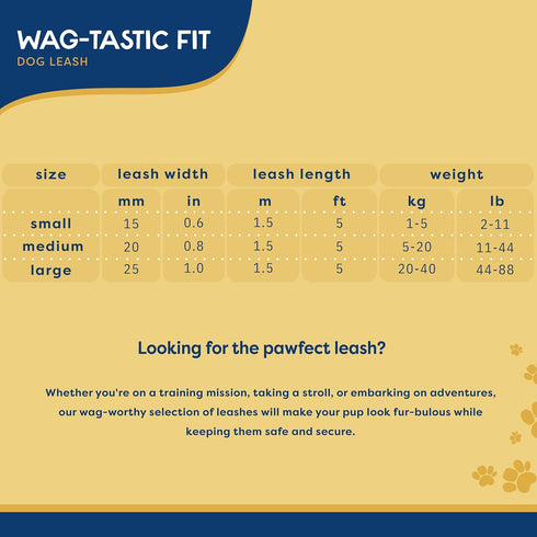 5' Heavy Duty Dog Leash for Large Dogs, Durable Walking & Training Leash for Puppies & Adult Dogs, D-Ring for Waste Bag Storage, Brick...