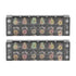 2pcs 60A 600V Terminal Strip, Dual Row Screw Clamp Wire Terminal Block with Clear Cover for Bridge Lighting, Connectors for Electrical Cables for ...