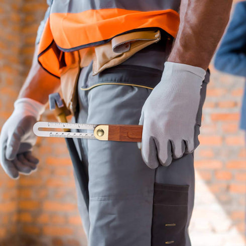 DOITOOL 1PCS 9 Inch Sliding T-Bevel Gauge Woodworking T Bevel Angle Finder with Hardwood Handle and Metric Marks...