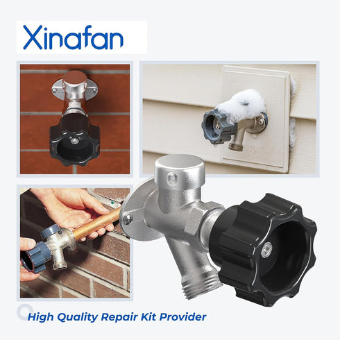 630-8500 Wall Hydrant Complete Service Kit Compatible with Prier Outdoor Faucet Repair Kit 500 400 Series Vacuum Breaker and Handle Replacement Pa...