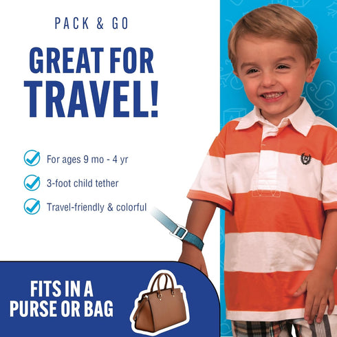 Baby Buddy Toddler Tether, Child Safety Leash, Toddler Travel Essential, Child and Baby Tether Strap for Walking, Safety Walking Guide for Childre...