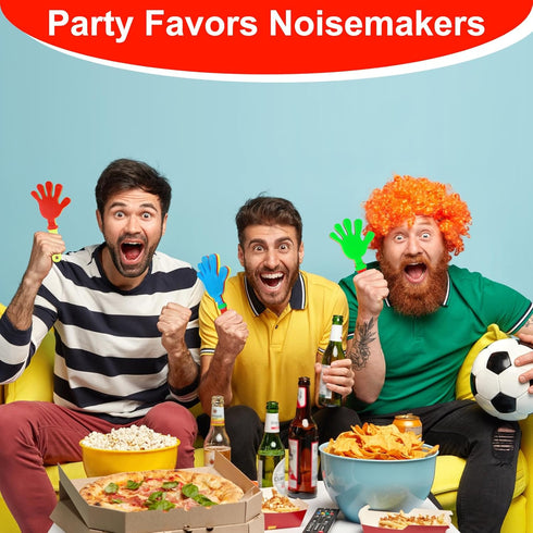 4Pcs Hand Clappers,Plastic Clappers Noisemakers 9inch Hand Clappers Colorful Noisemakers Clappers Noise Makers Party Favors Noise Makers for Sport...