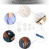 120 Sets Plastic Sew-on Snap Buttons Fasteners Buttons Invisible Sewing on Snap Buttons Round Clear Press Button Clear Snaps for Sewing Shirts Sew...