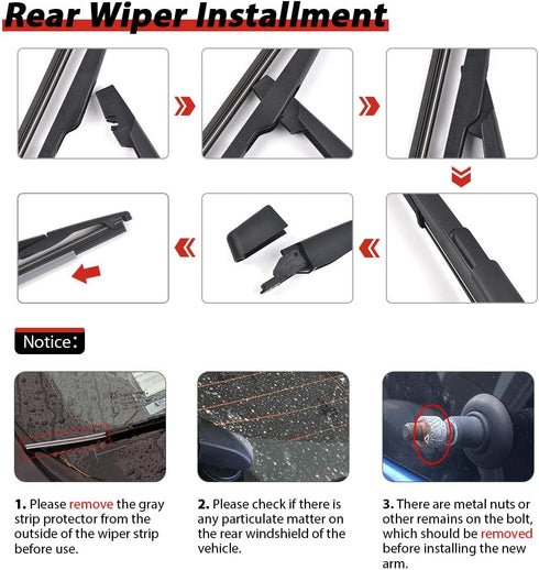 OTUAYAUTO Replacement for Ford Edge 2007-2014 Rear Wiper Arm Blade Cover Cap OE:9T4Z-17526F...
