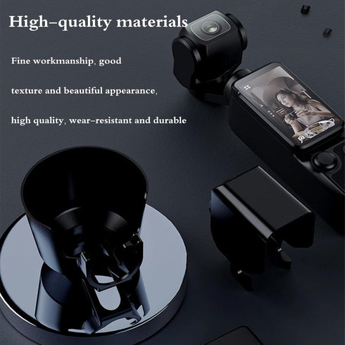 3 in 1 Pocket 3 Acessories Sun Hood, Camera Lens Sunshade Protector, Screen Cover Protector with Camera Frame for DJI OSMO Pocket 3, Dustproof Scr...