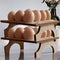 Stackable Wooden Egg Holder Countertop Egg Organizer for Fresh Eggs,Rustic Double Layer Egg Tray Rack Gathering 24 Eggs Display Stand for Home Kit...