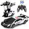 Transform Rc Cars for Boys 4-7 8-12, 2.4Ghz 1:18 Scale Remote Control Car Transforming Robot, One-Button Deformation 360° Rotation and Drift Car T...