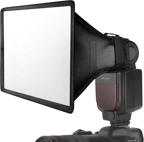NEEWER Flash Diffuser Light Softbox 9" x 7", Universal, Collapsible with Storage Pouch Compatible with Canon Nikon Sony Godox Yongnuo NEEWER speed...