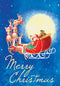 Toland Home Garden 119281 Moonlight Santa Christmas Flag, 12x18 Inch, Double Sided for Outdoor St Pats House Yard Decoration...