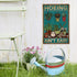SUPERDANT Garden Plant Tin Sign Hoeing Ain't Easy Vintage Metal Tin Signs Plant Maintenance Funny Metal Plaque for Home Outdoor Garden Farm Girl's...