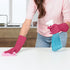 Rubber Kitchen Dishwashing Gloves: 4 Pairs Latex Free Reusable Household Cleaning Gloves for Washing Dishes...