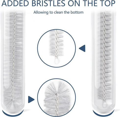Straw Cleaner Brush Set, 12-Piece 11.8 Inch Long Botthle Cleaning Brush, Nylon Tube Brush Kit for Straws on Tumbler, Water Bottle, Sippy Cup and P...