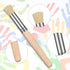 Wooden Stencil Brushes Natural Stencil Bristle Brushes Dome Art Painting Brushes Wood Paint Template Brush for Acrylic Oil Watercolor Art Painting...