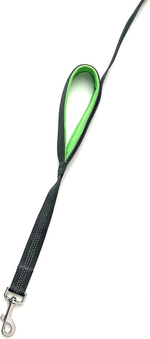 Mighty Paw Dual Handle Dog Leash - Reflective Lead with Two Handles - Dual Dog Leash Long - 2 Handle Dog Lead - Dog Leash with Traffic Loop Dog Le...
