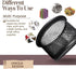 Paperclip Holder Metal - 4 Pack Paper Clip Holder for Desk Stackable Black Mesh Paperclip Holders Desk Non-slip Space-saving Slim Design Premium S...