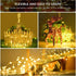 39ft Solar String Light Outdoor Waterproof Silver Wire Twinkle Fairly Light Warm White Patio Porch Balcony wrap...