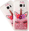 Case for Samsung S7 for Girl Glitter Liquid Sparkle Floating Shiny Quicksand Clear Soft TPU Silicone Shockproof Protective Bumper Thin Cover for S...