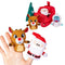 KIDS PREFERRED Christmas Rudolph The Red-Nosed Reindeer Finger Puppet Playset with Sleigh, 5 Pieces, Christmas Stuffed Animal Plush Toys, Finger H...