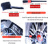 Professional 4 Pack Long Handle Wheel Brush Kit for Cleaning Wheel and Tire- 2X Soft Wheel Cleaning Brush, Detailing Brush and Stiff Tire Brush, B...