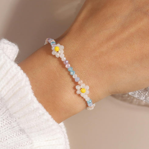Harry and Henry Flower Bracelet Boho Summer Bracelets Boho Party Favors Bracelets for Teen Girls Summer Boho Bracelets for Women Party Favors for ...