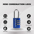 Combination Lock 3 Digit Small Padlock,Combo Lock, Luggage Lock for Travel, Waterproof Password Resettable Padlock for Gym Locker/Luggage/Gate/Cas...