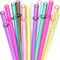 DAKOUFISH 11 Inch Clear Reusable Plastic Replacement Drinking Straws for 24 oz & 16 oz Mason Jar Tumblers,Set of 12 Pcs Straws with Cleaning Brush...