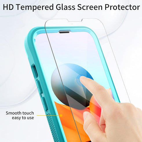 URBANITE for iPhone 13 Case with Kickstand, Military Grade Shockproof Protection Cover with Screen Protector Compatible with Apple iPhone 13 6.1 I...