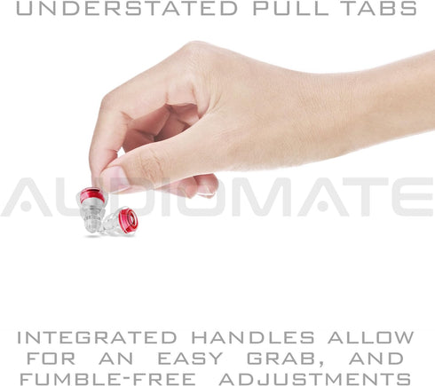 Audiomate High-Fidelity Earplugs with Metal Keychain Carry Case and 2 Interchangeable Earbuds Comfortable Soft Silicone HiFi Noise Attenuating Ear...