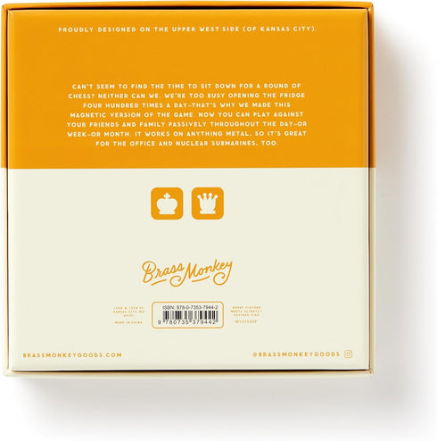 Brass Monkey Pawn Shop – Casual Chess Magnetic Fridge Game with Instruction Book...
