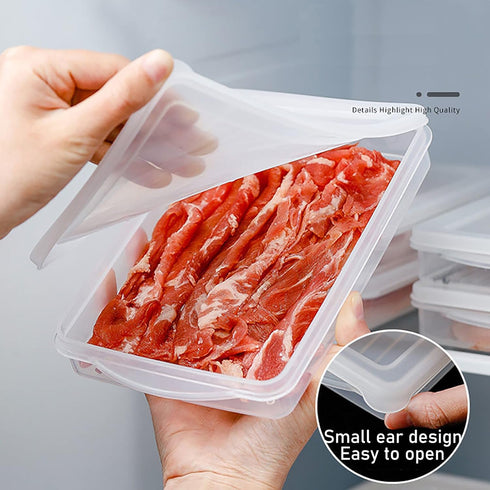 2 Pack-Bacon Keeper, Deli Meat Saver Cheese Cold Cuts Plastic Food Storage Containers with lids for Refrigerators,Lunch Box Christmas Cookie Holde...