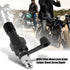 Banjo Bolt Bleed Screw, M10 x 1.0mm Motorcycle Brake Master Cylinder Caliper Bleed Screw Nipple Banjo Bolt + Dust Cap(Black)...