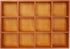 Juvale Wooden Drawer Organizer with 12 Compartments, Divided Tray for Arts and Crafts Supplies, Stationery, Small Items, 12 Grid Sorting Tray, Dar...