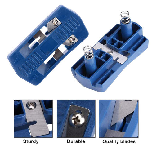 Edge Banding Trimmer, Veneer/Laminate Edge Trimmer Mini Plastic PVC Plywood Melamine Wood Edge Band Cutter, Manual Trimming Woodworking Tool...