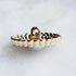 5pcs 23mm Small Fragrance Pearl Rhinestone Metal Buttons Ladies Cashmere Coat Blazer Shirt Button Round Buttons (Golden Pearl lace)...